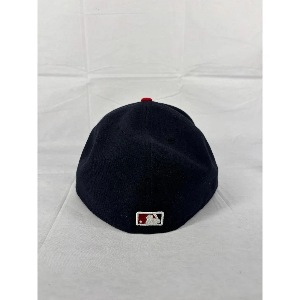 Washington Nationals New Era 59FIFTY Fitted Hat Cap Mens Black Red 7 5/8 NWT